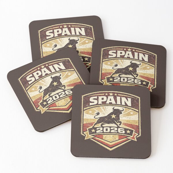 Item preview, Spain 2026 Vintage Bull Football Retro T-Shirt designed and sold by ArthUpscale.