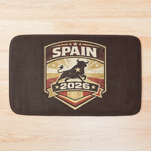 Item preview, Spain 2026 Vintage Bull Football Retro T-Shirt designed and sold by ArthUpscale.