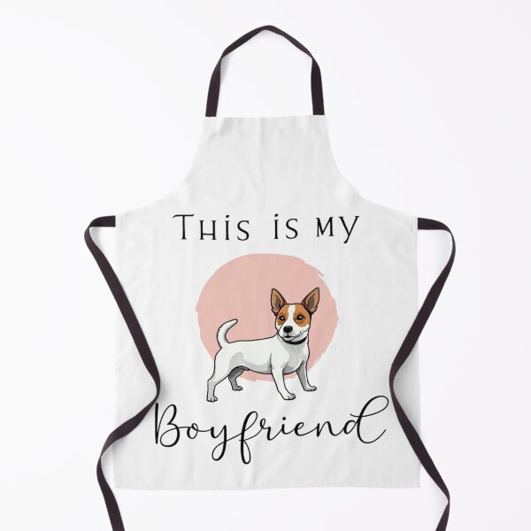 Item preview, This is my Boyfriend with Jack Russell Terrier on pink background designed and sold by Prints by Mat.
