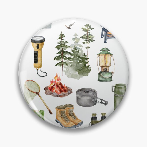 Item preview, The Great Outdoors Retro Vintage Graphic Camping Nature designed and sold by swiftsparq.