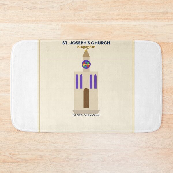 Item preview, St Joseph's Church Singapore — Gothic Catholic Church Art designed and sold by BenedictTArt.