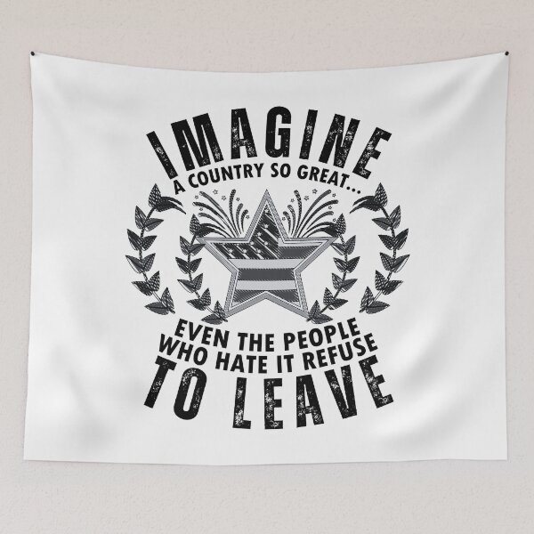 Item preview, Imagine A Country So Great Vintage Patriotic Humor Design for Proud Americans Gift designed and sold by Teetreasure2.