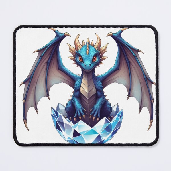 Item preview, Dragon hatchling emerging from crystal egg designed and sold by kidoramagic.