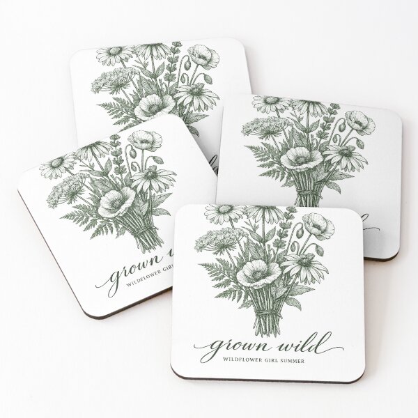 Item preview, Grown Wild Wildflower Girl Summer — Vintage Botanical Wildflower Bouquet designed and sold by VaultInk.