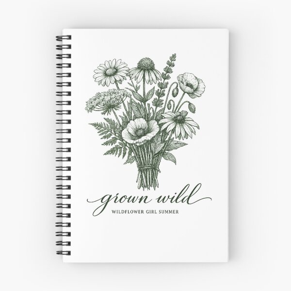 Item preview, Grown Wild Wildflower Girl Summer — Vintage Botanical Wildflower Bouquet designed and sold by VaultInk.