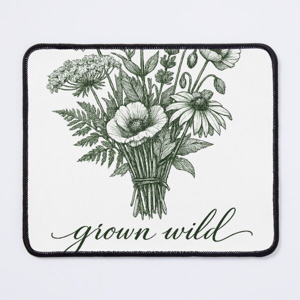 Item preview, Grown Wild Wildflower Girl Summer — Vintage Botanical Wildflower Bouquet designed and sold by VaultInk.