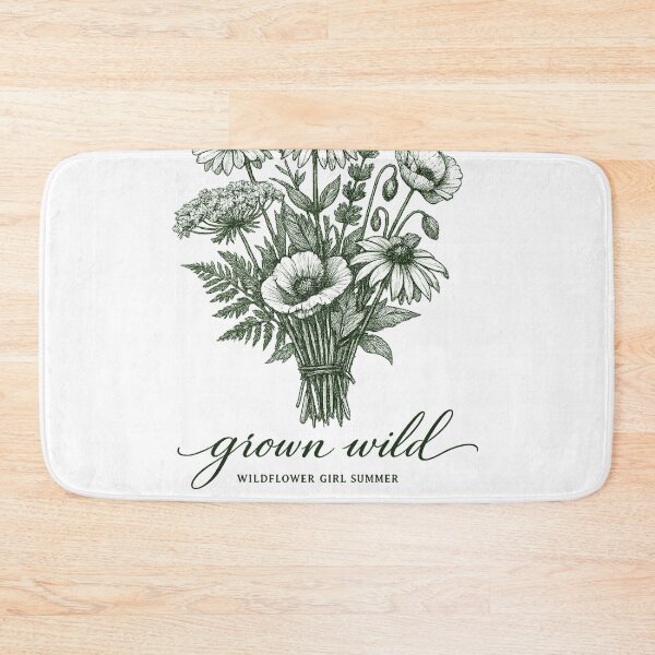 Item preview, Grown Wild Wildflower Girl Summer — Vintage Botanical Wildflower Bouquet designed and sold by VaultInk.