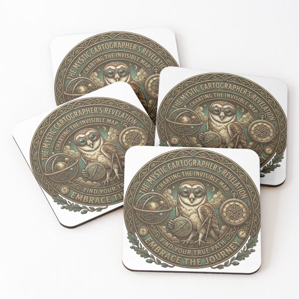 Item preview, The Mystic Cartographer - Wise Owl Navigator & Steampunk Journey designed and sold by QUIRKFITs.