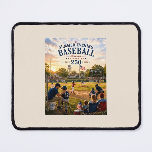 Item preview, Summer Evening Baseball — America Celebrates 250 designed and sold by Novel Works Studio.