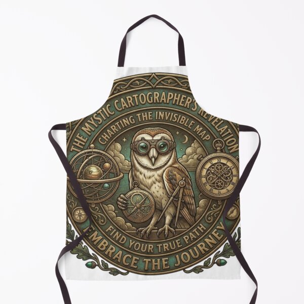 Item preview, The Mystic Cartographer - Wise Owl Navigator & Steampunk Journey designed and sold by QUIRKFITs.