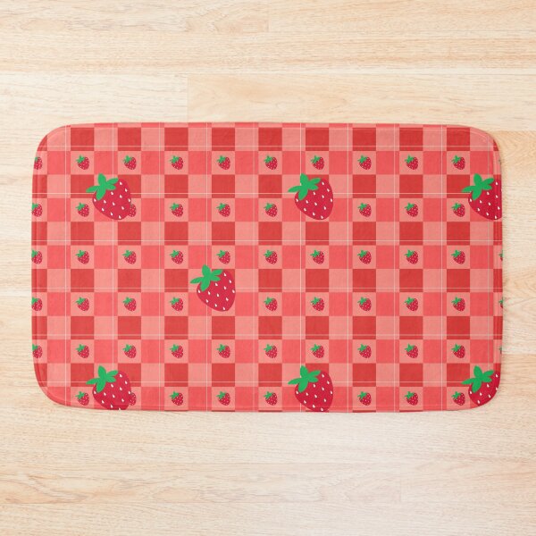 Item preview, Strawberry Gingham Plaid Pattern - Cute Red and Pink Cottagecore Aesthetic designed and sold by Violet-Forge.