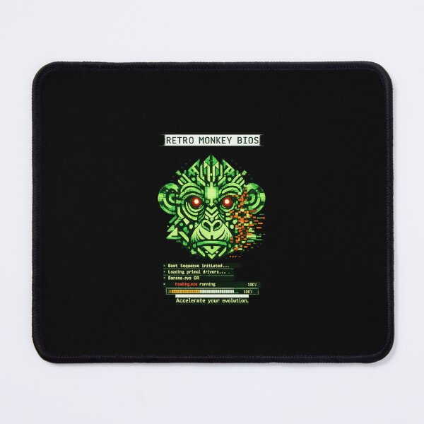 Item preview, RETRO MONKEY BIOS — Pixel Boot Primate designed and sold by Cabrasco.
