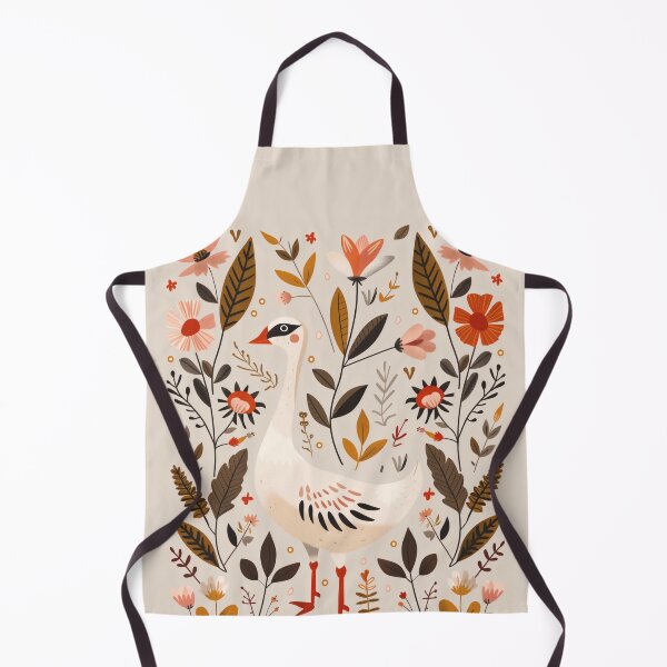 Item preview, Scandinavian Folk Art, Floral Goose designed and sold by xiao xuans.