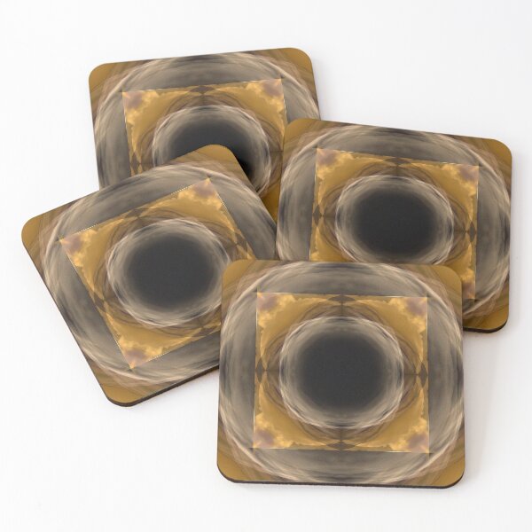 Item preview, Golden Cosmic Vortex Abstract Art designed and sold by haunguyencong.