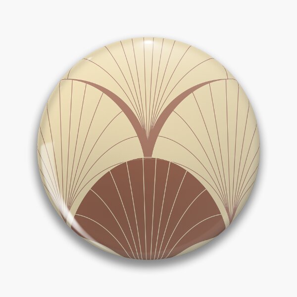 Item preview, Earth Tone And Cream Fan Art Deco Pattern designed and sold by DEC02.