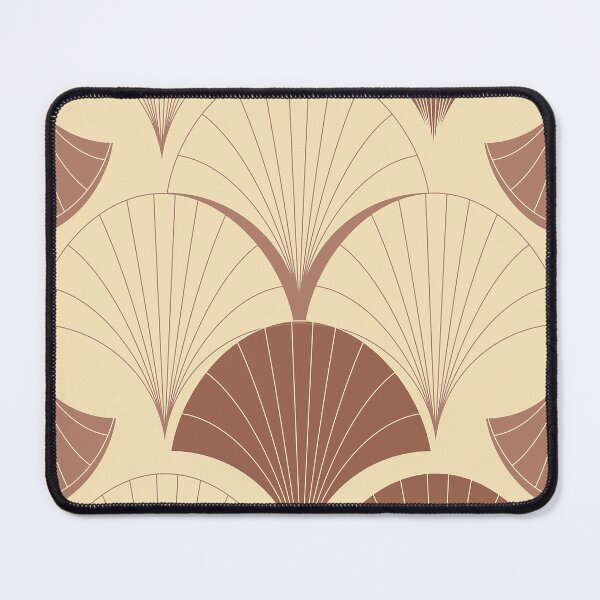 Item preview, Earth Tone And Cream Fan Art Deco Pattern designed and sold by DEC02.