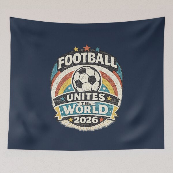 Item preview, Football Unites The World 2026 | Retro Vintage Soccer Fan Design designed and sold by ArthUpscale.