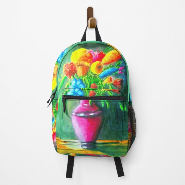 Item preview, A vibrant floral artwork featuring colorful blossoms in a purple vase, designed to bring warmth and elegance to modern living spaces decor designed and sold by Shukasya-Arts.