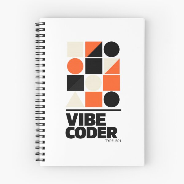 Item preview, Vibe Coder Brutalist Bauhaus — Modern Geometric AI Developer designed and sold by VaultInk.