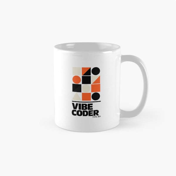 Item preview, Vibe Coder Brutalist Bauhaus — Modern Geometric AI Developer designed and sold by VaultInk.
