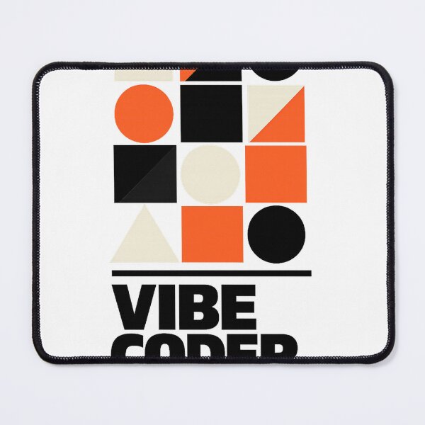 Item preview, Vibe Coder Brutalist Bauhaus — Modern Geometric AI Developer designed and sold by VaultInk.