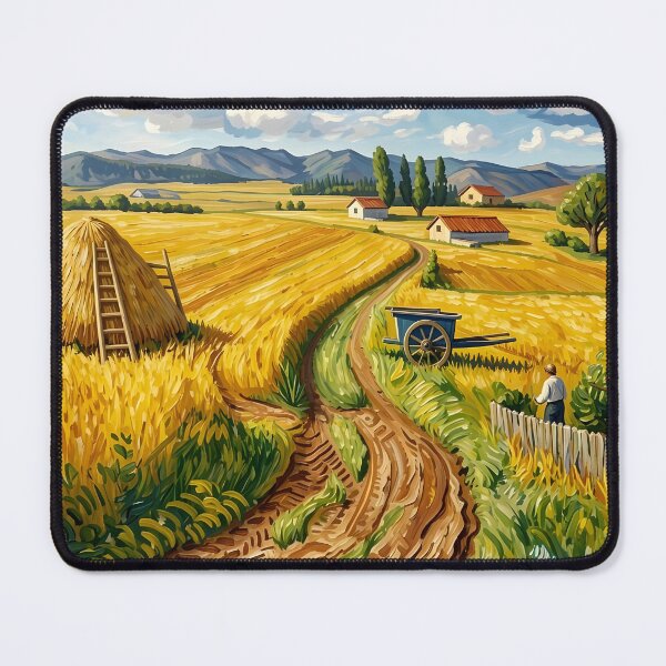 Item preview, David Hockney Van Gogh Wheat Fields designed and sold by Vicky Brago-Mitchell®.