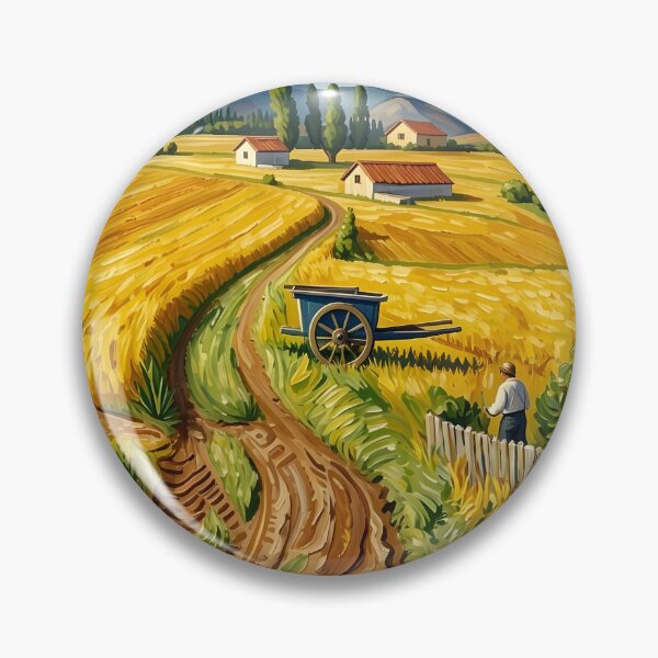 Item preview, David Hockney Van Gogh Wheat Fields designed and sold by Vicky Brago-Mitchell®.