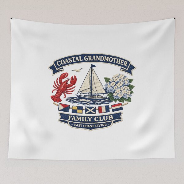 Item preview, Family Vacation Coastal Grandmother Yacht Club Vintage Emblem designed and sold by Artycom.