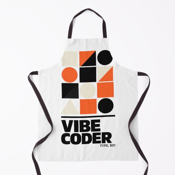 Item preview, Vibe Coder Brutalist Bauhaus — Modern Geometric AI Developer designed and sold by VaultInk.