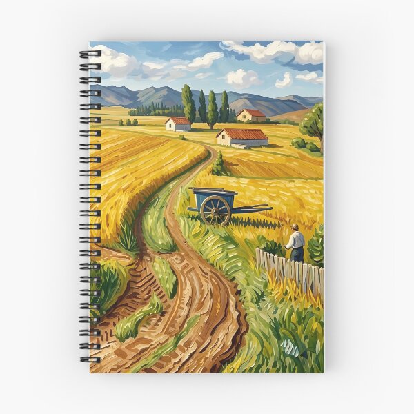 Item preview, David Hockney Van Gogh Wheat Fields designed and sold by Vicky Brago-Mitchell®.