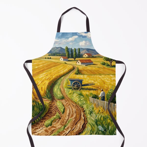 Item preview, David Hockney Van Gogh Wheat Fields designed and sold by Vicky Brago-Mitchell®.