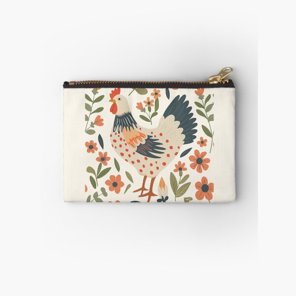 Item preview, Scandinavian Folk Art, Floral Chicken designed and sold by xiao xuans.