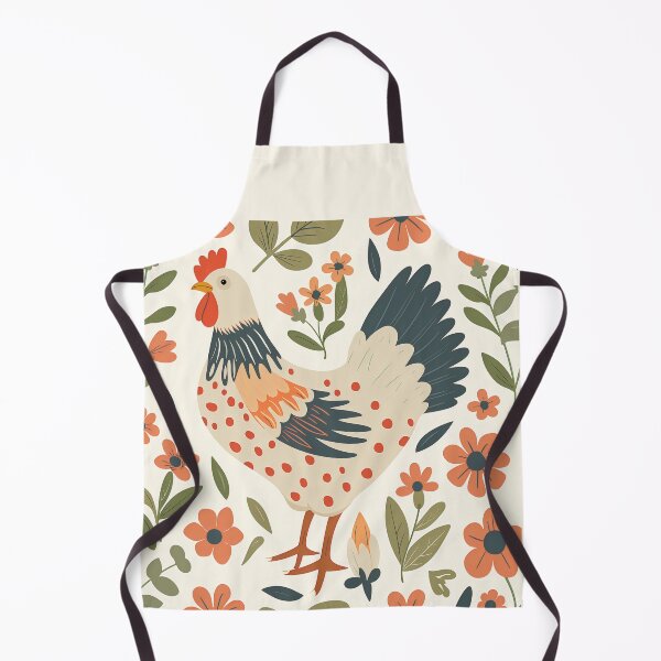 Item preview, Scandinavian Folk Art, Floral Chicken designed and sold by xiao xuans.
