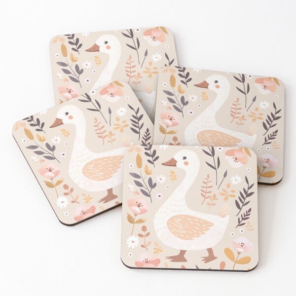 Item preview, Scandinavian Folk Art, Floral Goose designed and sold by xiao xuans.