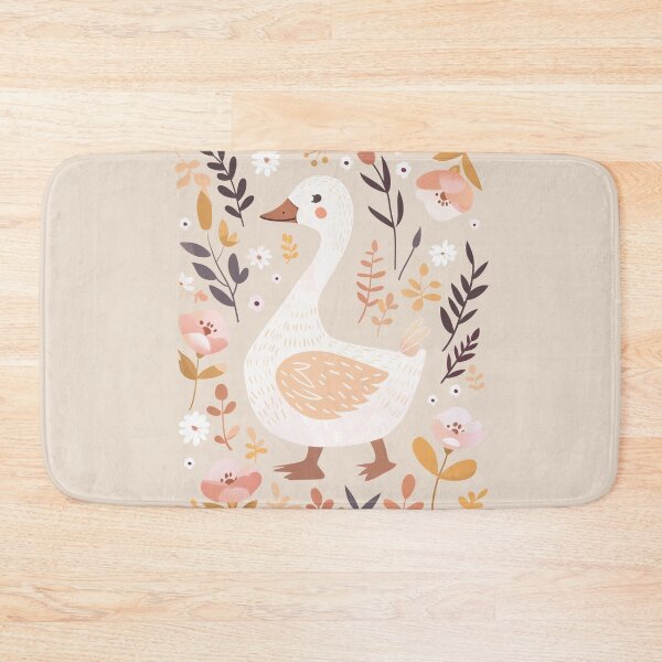 Item preview, Scandinavian Folk Art, Floral Goose designed and sold by xiao xuans.