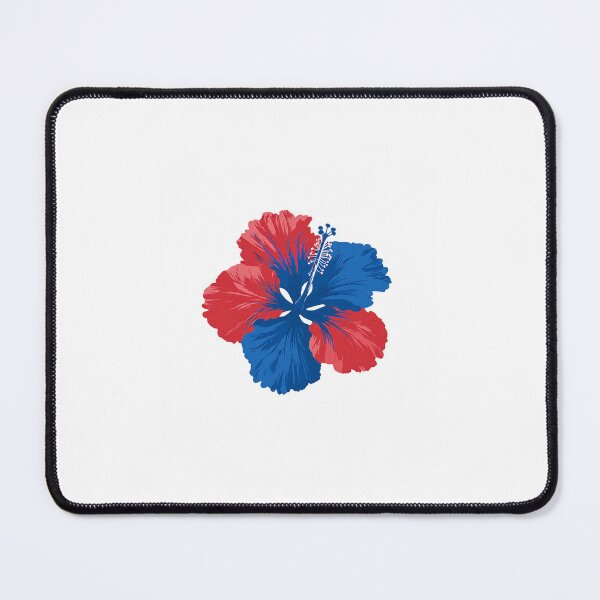 Item preview, Haitian Hibiscus Flower - Haiti Flag Red Blue Flower designed and sold by AyitiBleuShop.