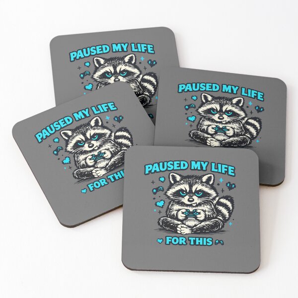 Item preview, Paused My Life For This Raccoon Funny Gamer Shirt Gaming Gift Goblincore Tee Trash Panda Gamer Shirt Gaming Humor Gift designed and sold by Gremlin Hours.