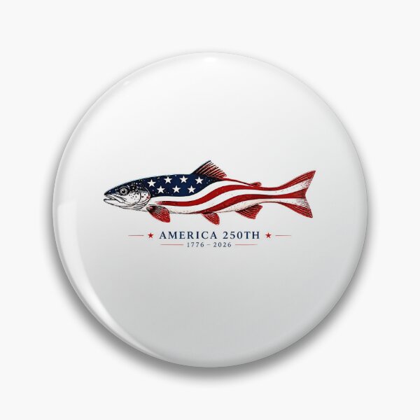 Item preview, Patriotic Walleye Fish America 250th Anniversary 1776-2026 USA Flag designed and sold by Methahshop.