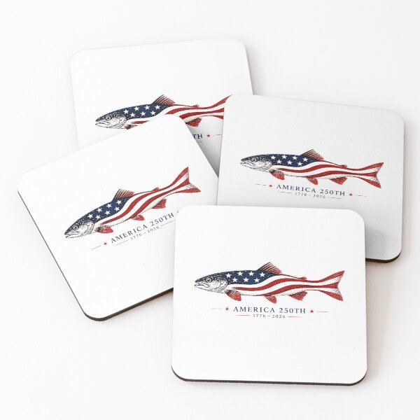 Item preview, Patriotic Walleye Fish America 250th Anniversary 1776-2026 USA Flag designed and sold by Methahshop.