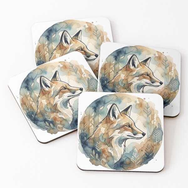 Item preview, Artistic Fox Watercolor designed and sold by Wild Creative Art.