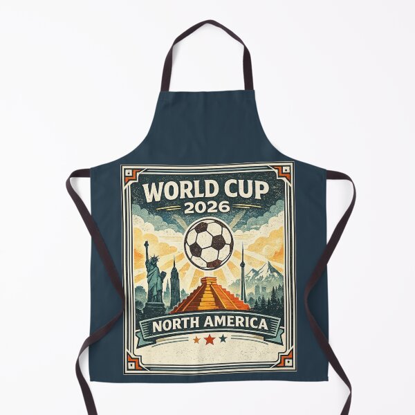 Item preview, World Cup 2026 North America | Vintage Soccer Travel Poster designed and sold by ArthUpscale.