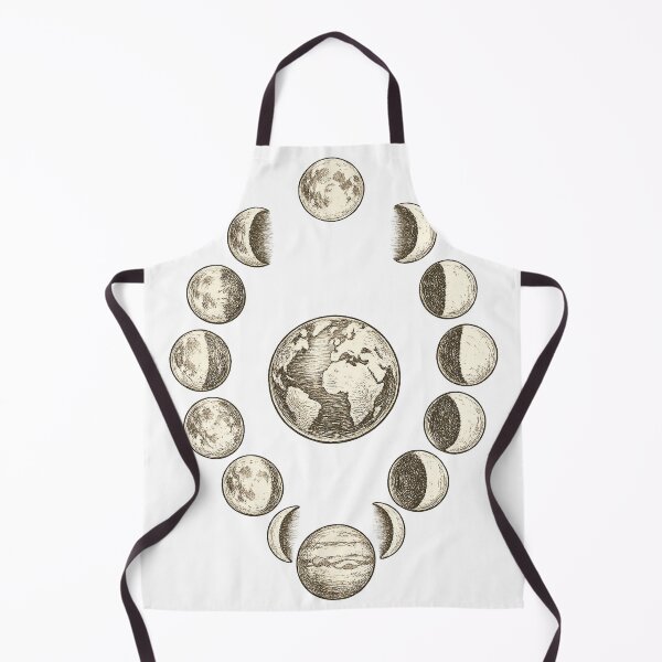 Item preview, Vintage Moon Phases and Planets Astronomical Chart designed and sold by MIArt Studio.