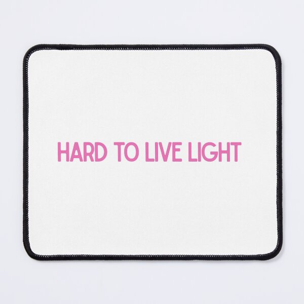 Item preview, Pink Basic Hard To Live Light Inspirational Quote Design designed and sold by luckyhue.