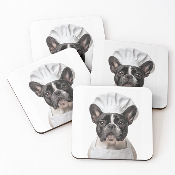 Item preview, Funny French Bulldog Chef Realistic Animal Cooking Humor Art designed and sold by LazyOwlStore.