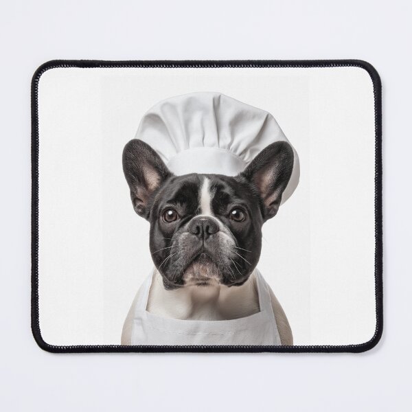 Item preview, Funny French Bulldog Chef Realistic Animal Cooking Humor Art designed and sold by LazyOwlStore.
