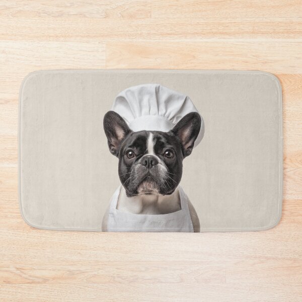 Item preview, Funny French Bulldog Chef Realistic Animal Cooking Humor Art designed and sold by LazyOwlStore.