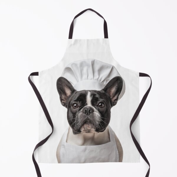 Item preview, Funny French Bulldog Chef Realistic Animal Cooking Humor Art designed and sold by LazyOwlStore.