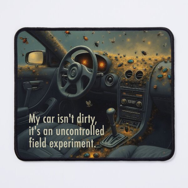 Item preview, The Uncontrolled Field Experiment - Entomologist Humour, Beetle Art designed and sold by LisaMise.