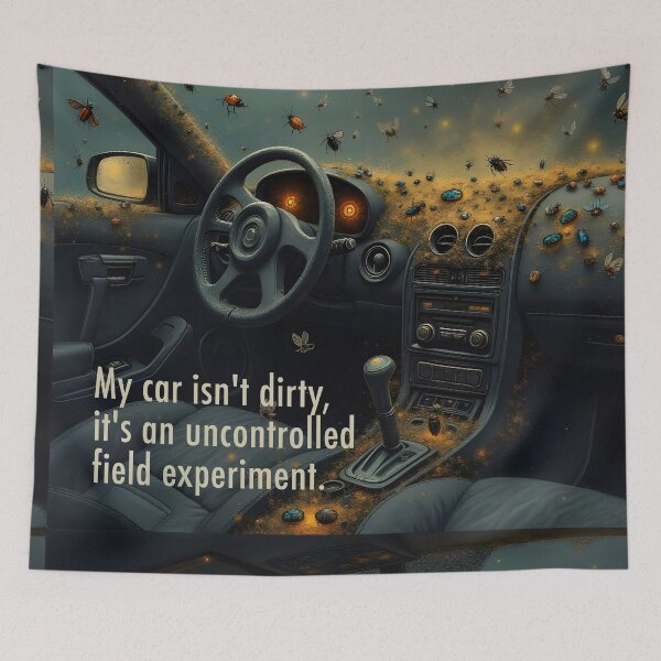 Item preview, The Uncontrolled Field Experiment - Entomologist Humour, Beetle Art designed and sold by LisaMise.