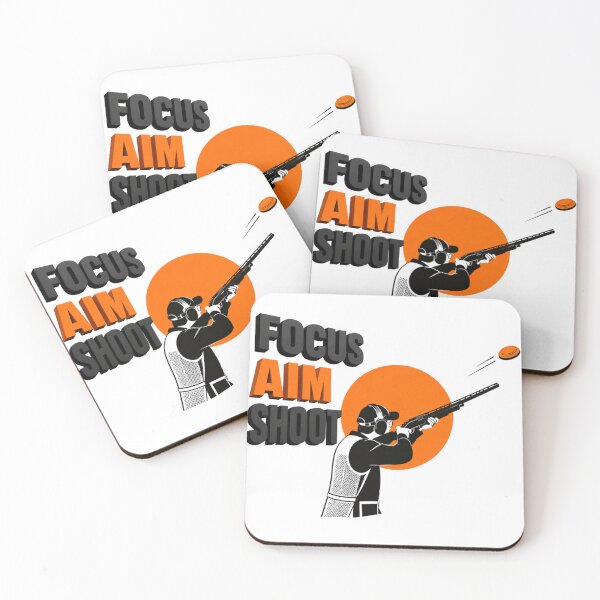 Item preview, Focus aim shoot clay pigeon design designed and sold by Hadderstyle.